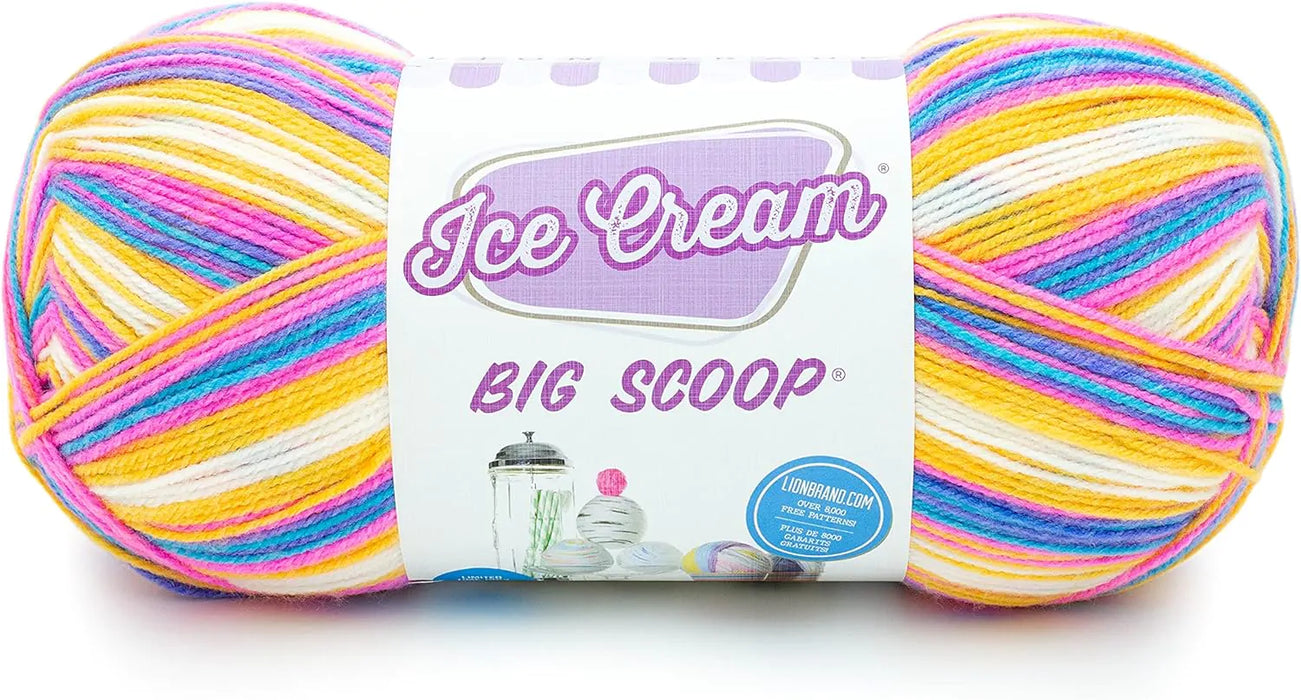 Lion Brand Ice Cream Big Scoop Yarn-Moose Tracks