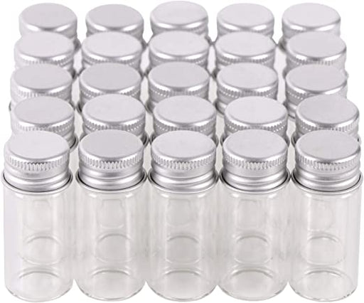 Crazy Crafts - Glass Storage Bottles - Screw Top - 8ml (6pieces)