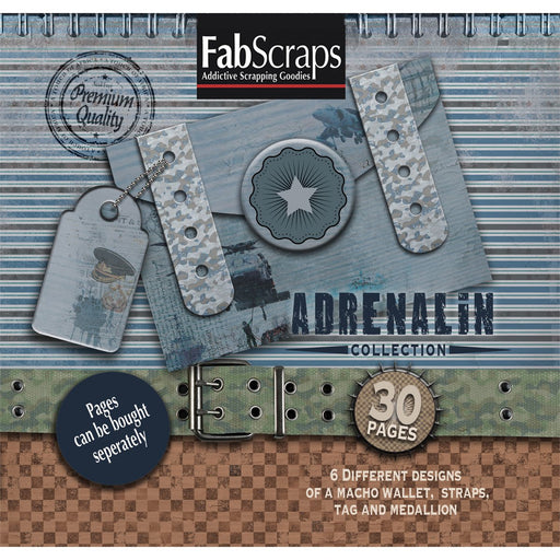 Fabscraps - Adrenaline - Die-Cut Project Books, Make 30 Pockets