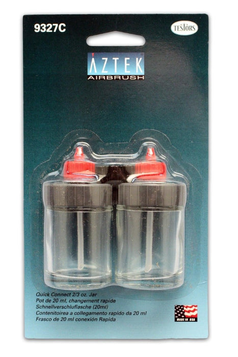 Aztek - Airbrush Accessories - 2/3 Ounce Bottles with 33mm Quick Connect Cap