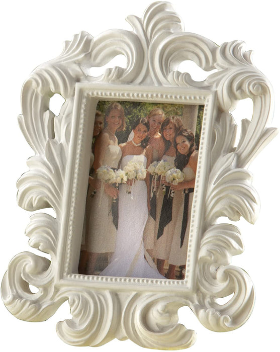 Kate Aspen - White Baroque Elegant Place Card Holder / Photo Frame - 1 piece