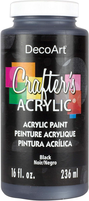 DecoArt - Crafter's Acrylic Paint 16oz - Black