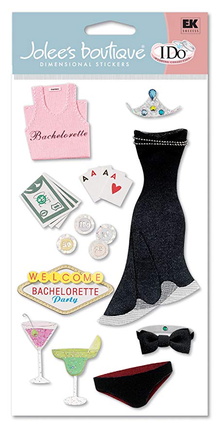 Ek Success - Jolee's Boutique - Dimensional Stickers - Bachelorette Party