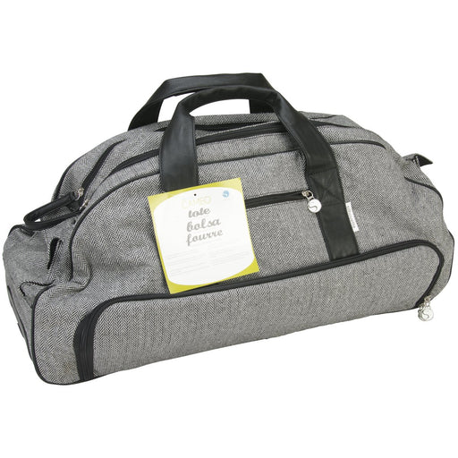 Silhouette America - Stylish Tweed Accessories Rolling Tote - Gray