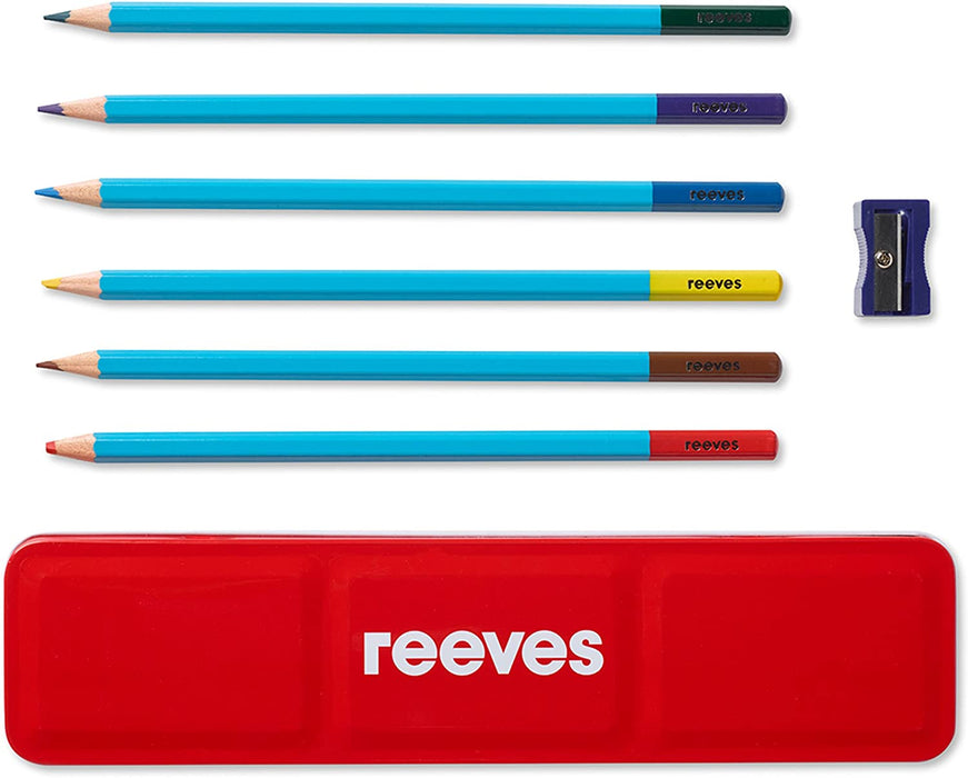 Reeves - Water-Coloured Pencils - Tin Set - 7 Piece