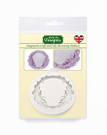 Katy Sue Designs - Topper Silicone Mould - Miniature Frames - Floral Circle