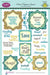 JustRite Papercraft - Clear Stamps 6"x8" - Ornate Happiness Squares