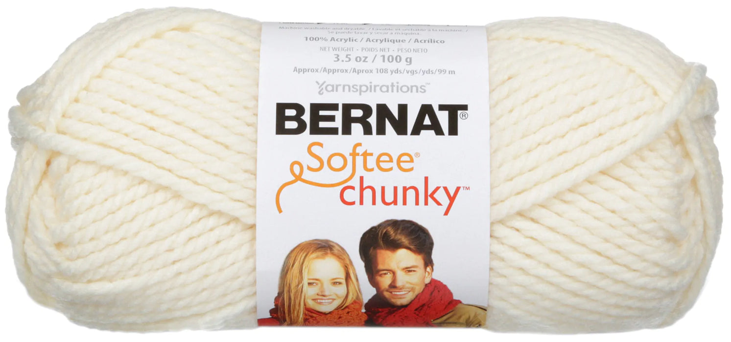 Bernat Softee Chunky Yarn-Natural