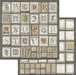 Stamperia Double-Sided Cardstock 12"X12"-Alphabet, Calligraphy