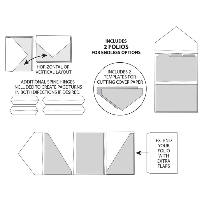 49 And Market Foundations 4"X6" Envelope Folio Set-White