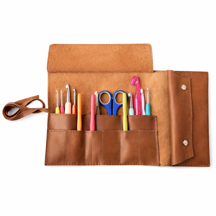 Doodles Genuine Leather - Roll Up Bag - Medium - Blank or Personalizable