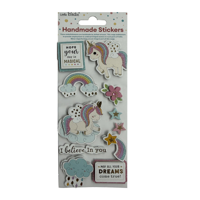 Little Birdie 3D Sticker Embellishment-Self-Adhesive  Handmade Happy Days 11pc