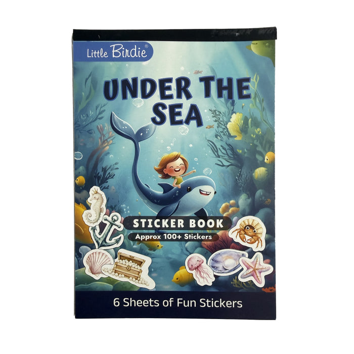 Little Birdie - Stickers Book - Under The Sea, Approx 18.1 x 12.4cm 6sheets