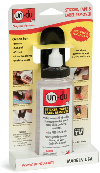 Un-Du Sticker, Tape & Label Remover 4oz-