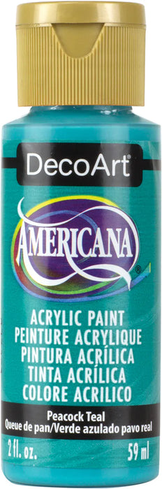 DecoArt Americana Acrylic Paint 2oz-Peacock Teal