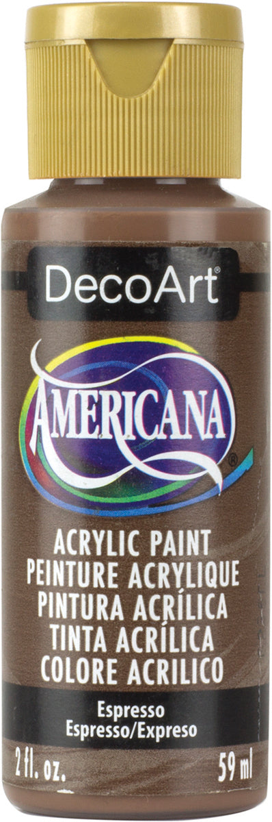 DecoArt Americana Acrylic Paint 2oz-Espresso - Opaque