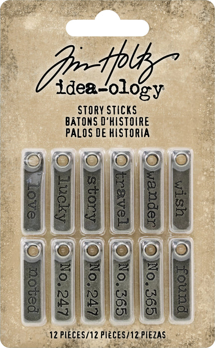 Idea-Ology Metal Story Sticks .25"X1" 12/Pkg-