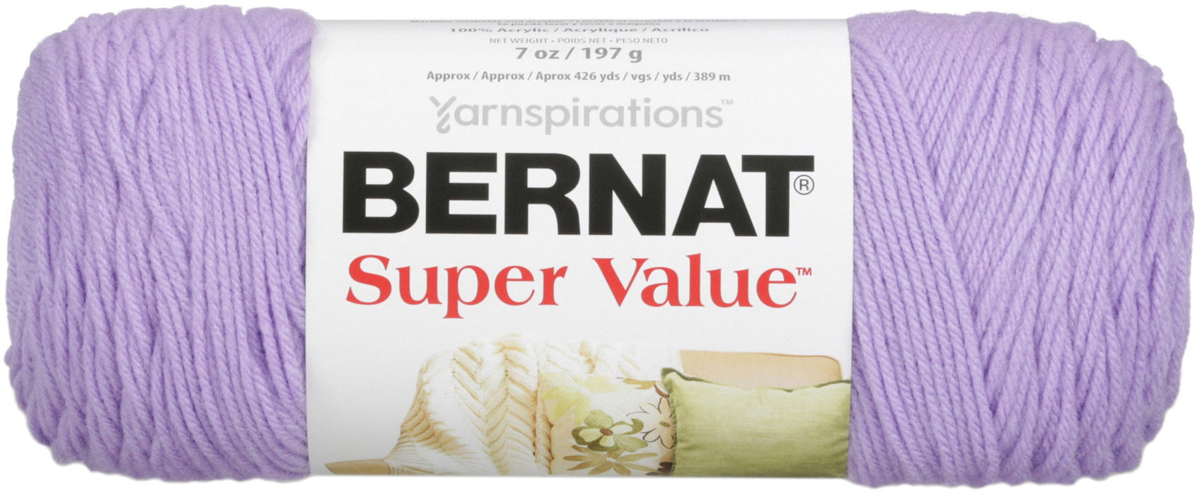 Bernat Super Value Solid Yarn-Lilac