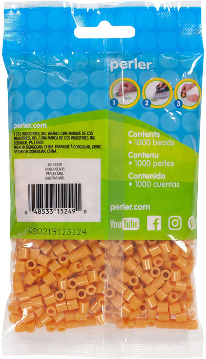 Perler Beads 1,000/Pkg-Honey