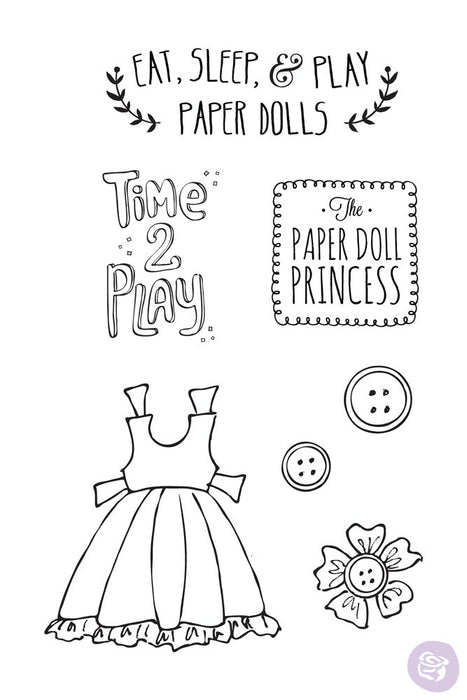 Prima Marketing - JulieNutting - Cling Stamps - Play Time