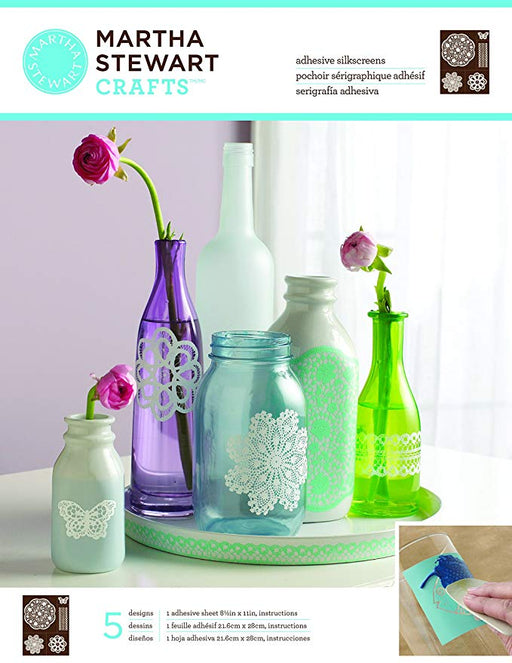 Martha Stewart Crafts - Adhesive Silkscreens - Doily Lace