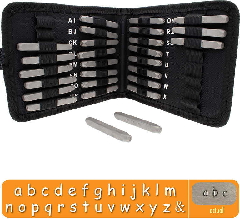 Beadsmith - Alphabet Punch Set W/Case 27/Pc - 3mm, Lowercase, Comic