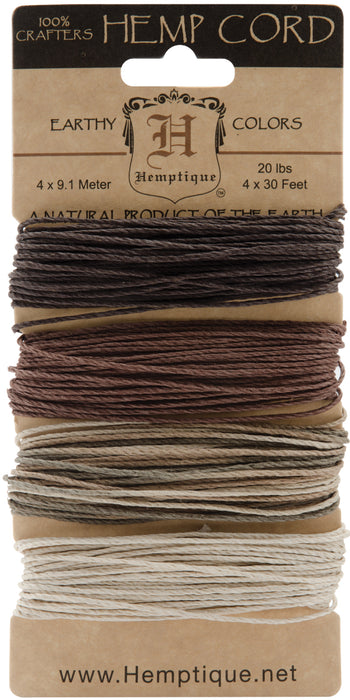 Hemptique Hemp Cord 20lb 120'-Earthy