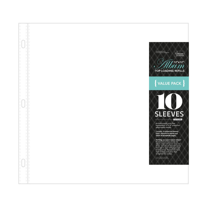 Couture Creations -12x12 Album Refills - D-Ring and Postbound (10 Pack)