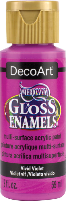 Americana Gloss Enamels Acrylic Paint 2oz - Vivid Violet (DAG 232)