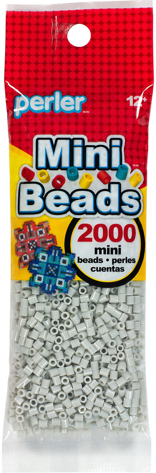 Perler Mini Beads 2000/Pkg-Light Gray