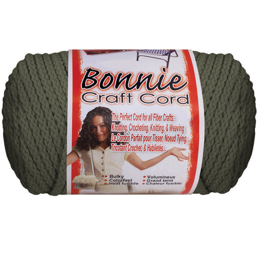 Bonnie Macrame Craft Cord 4mmX100yd-Smoke Gray