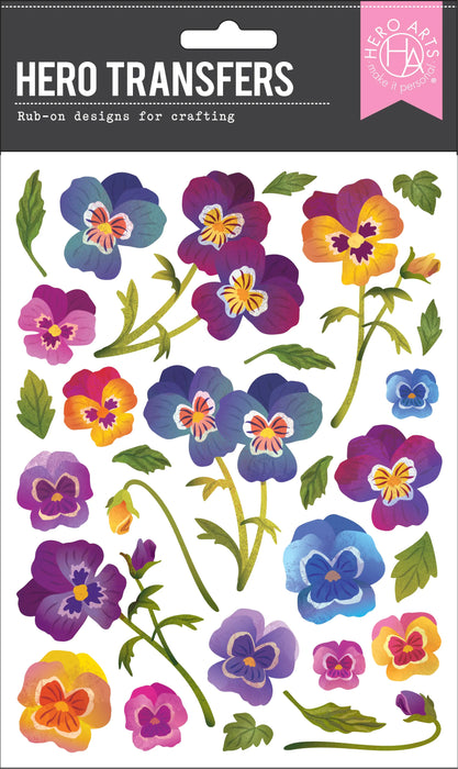 Hero Arts Hero Transfers-Pansies