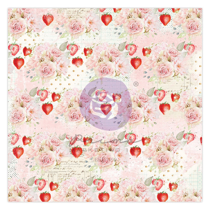 Strawberry Milkshake Single-Sided Vellum 12"X12"-