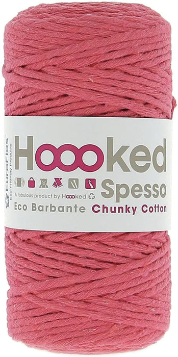 Hoooked Spesso Chunky Cotton Macrame Yarn-Coral