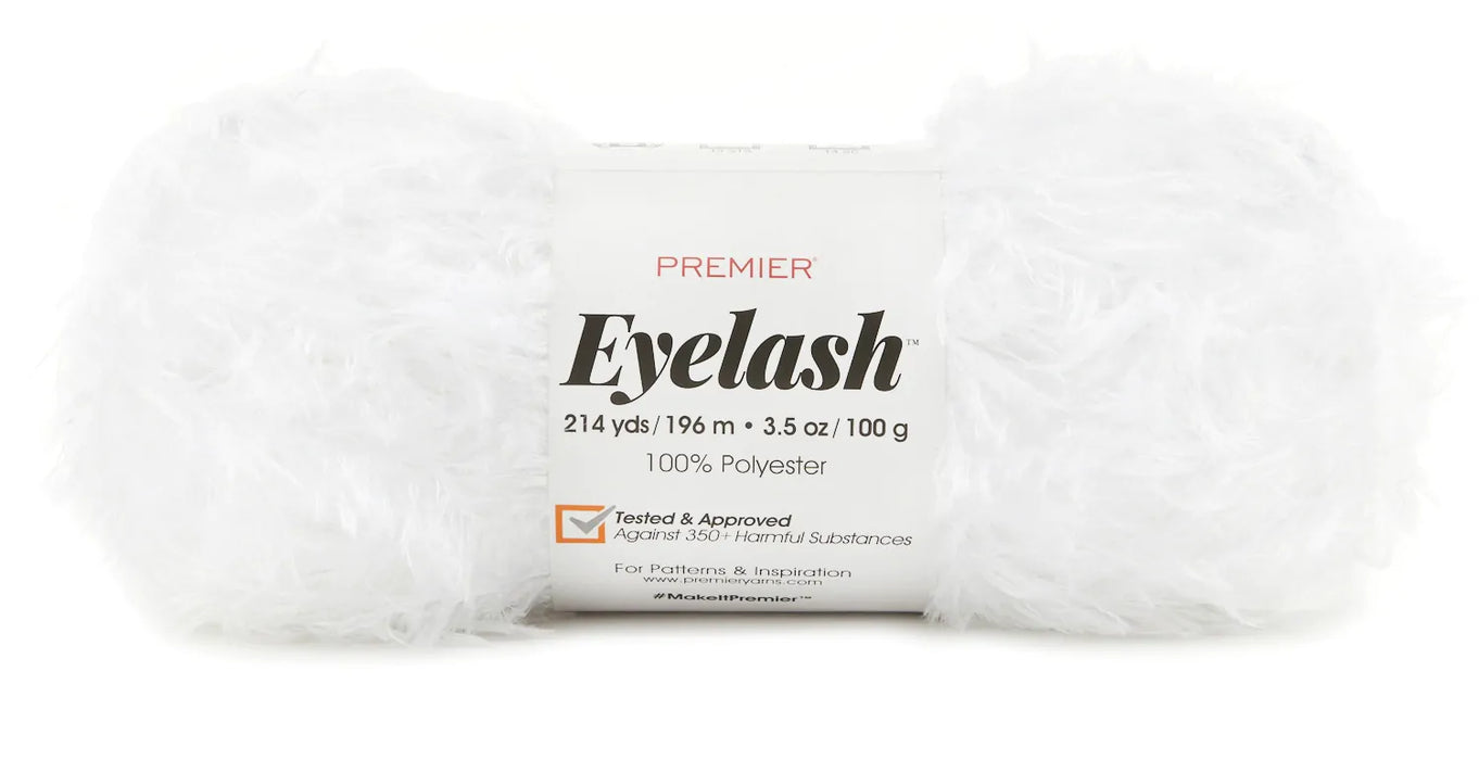 Premier Eyelash Yarn-White