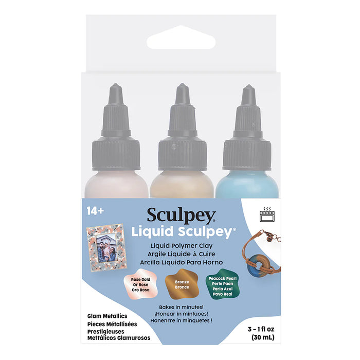Liquid Sculpey Liquid Polymer Clay – Glam Metallics