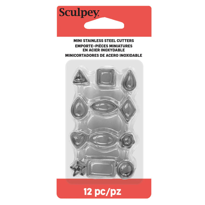 Sculpey Tools  Mini Metal Cutters: Geometric, 12 pc