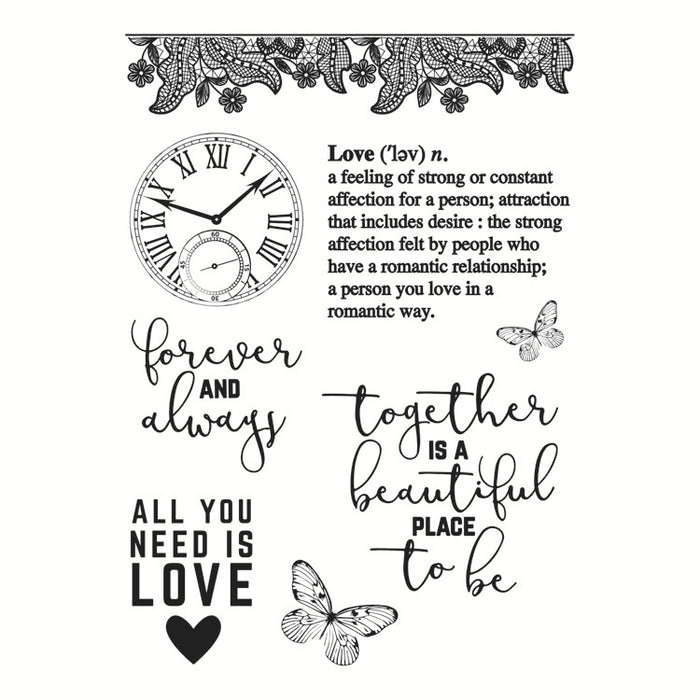 Doodles - Clear Stamps- Words of Love