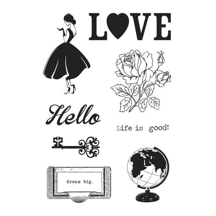 Doodles - Clear Stamps - Lady Love