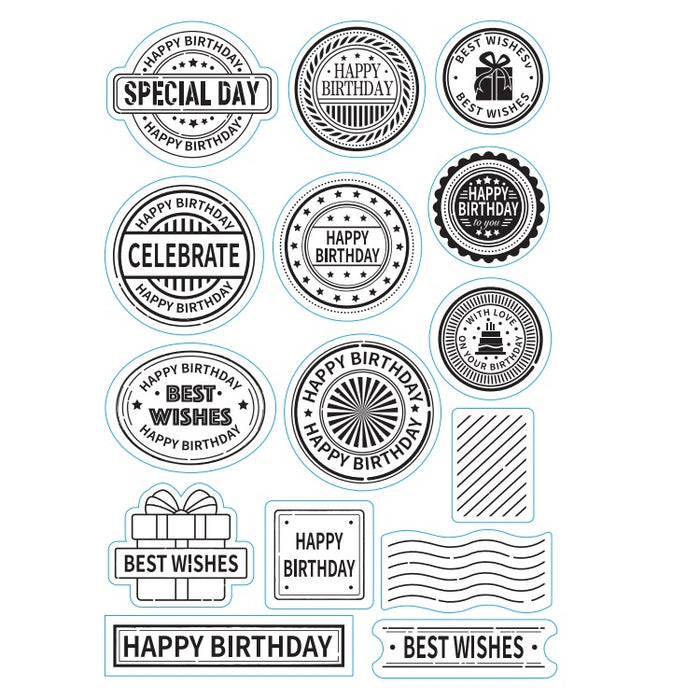 Doodles - Clear Stamps - Happy Birthday