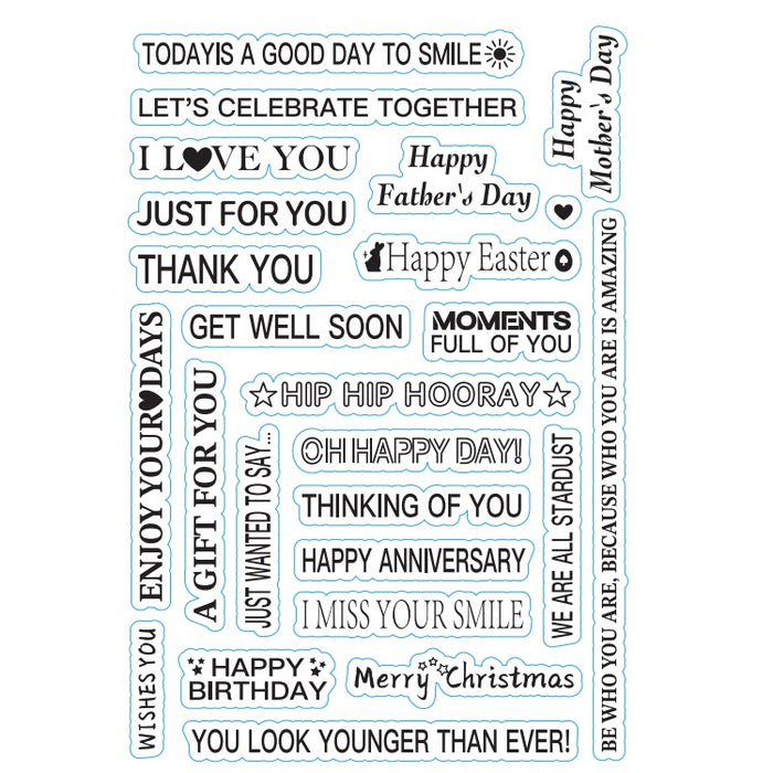 Doodles - Clear Stamps-Today is a Good Day Words