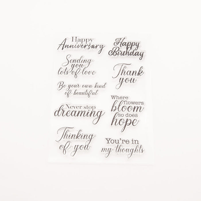 Doodles - Clear Stamps-Sentiments and Phrases