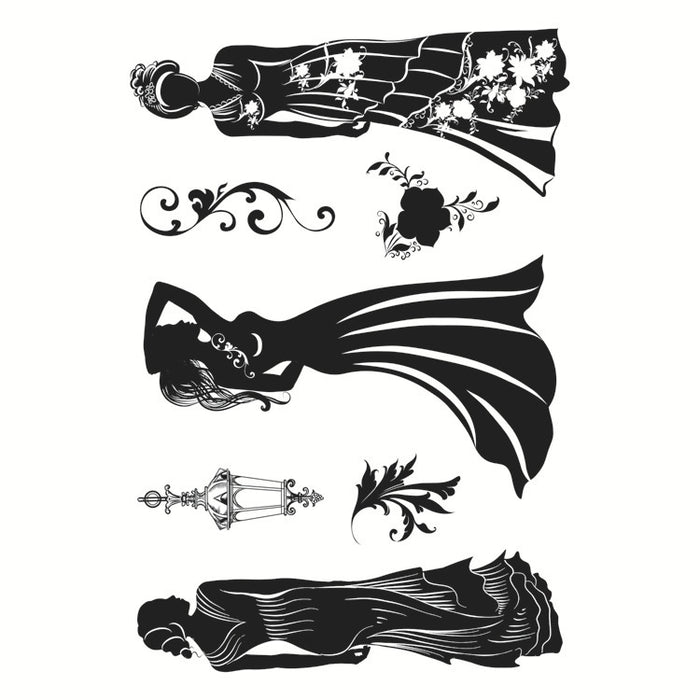 Doodles - Clear Stamps- Ladies In Dresses