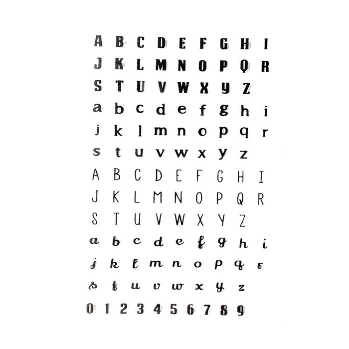 Doodles - Clear Stamps- 3 Types Of ABC's