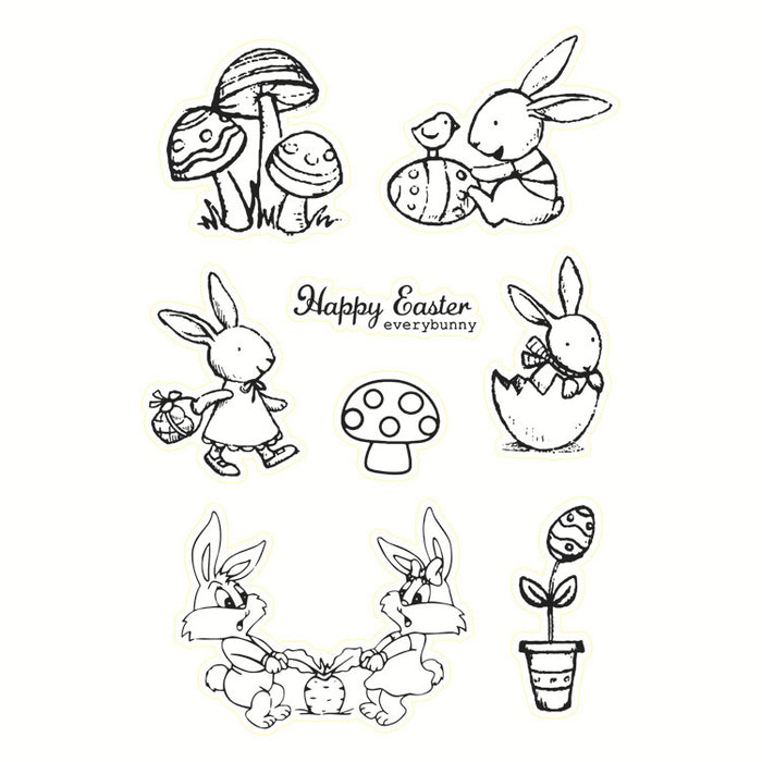 Doodles - Clear Stamps - Easter Bunnies