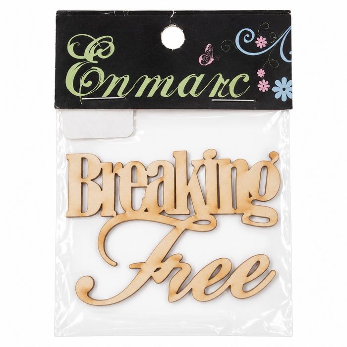 Doodles - Enmarc - "Breaking Free" Chipboard Embellishment