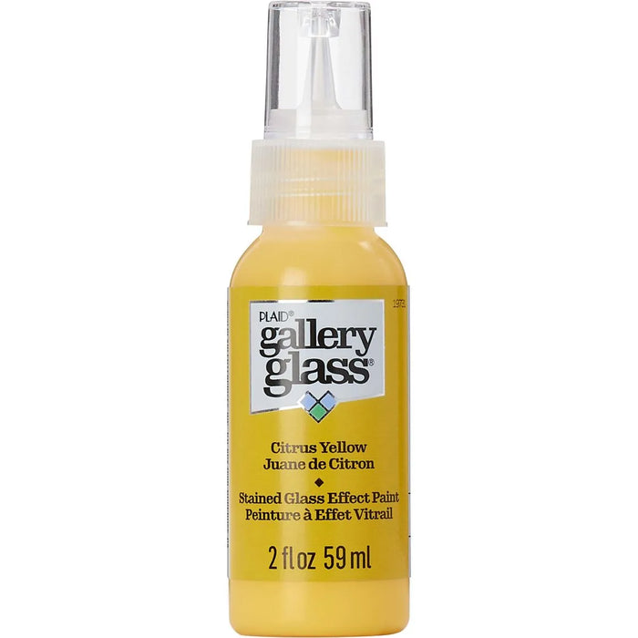 FolkArt Gallery Glass Paint 2oz-Citrus Yellow