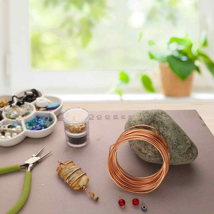 Beadsmith - Square Copper Wire - 18 Gauge, 7 Yard