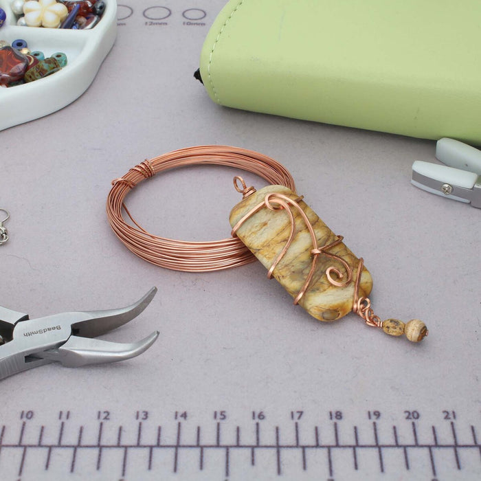 Beadsmith - Half Round Copper Wire 21 Gauge - 7 Yards