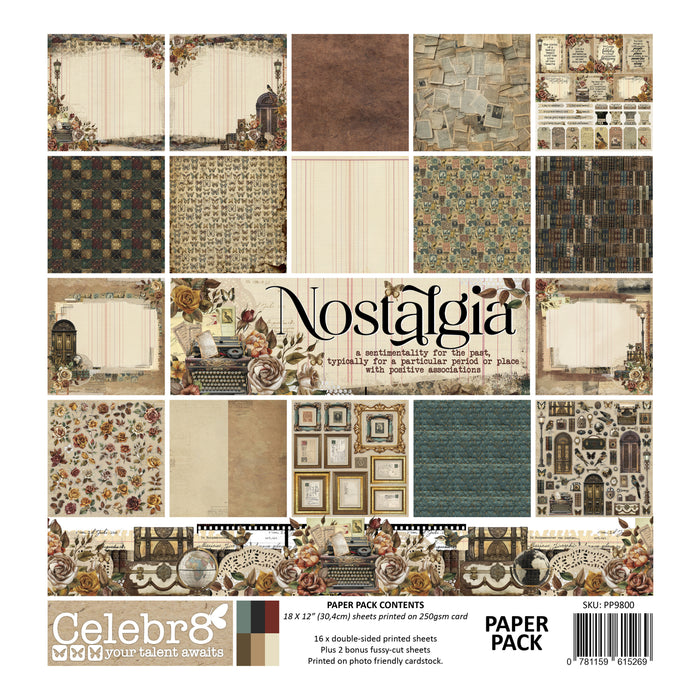 Nostalgia Paper Pack (18 Sheets)